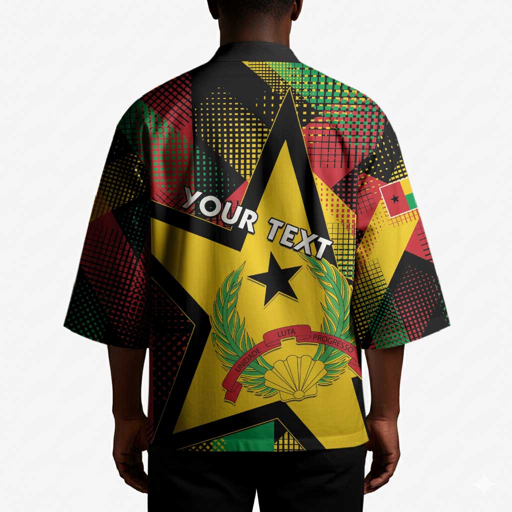 Personalized Guinea-Bissau Independence Day Kimono Coat Of Arms With Map