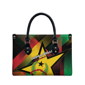 Guinea-Bissau Independence Day Leather Bag Coat Of Arms With Map