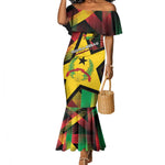 Personalized Happy Guinea-Bissau Mermaid Dress Independence Day - African Pride