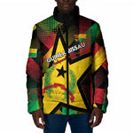 Personalized Guinea-Bissau Independence Day Padded Jacket Coat Of Arms With Map