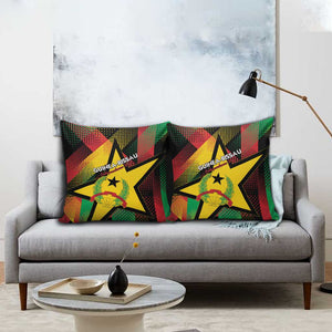 Guinea-Bissau Independence Day Pillow Cover Coat Of Arms With Map