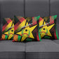 Guinea-Bissau Independence Day Pillow Cover Coat Of Arms With Map