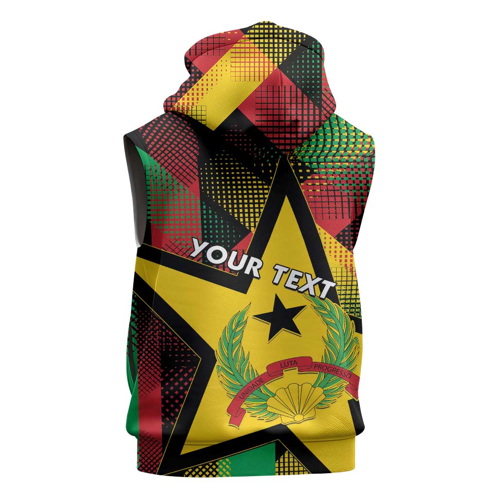 Personalized Happy Guinea-Bissau Sleeveless Hoodie Independence Day - African Pride