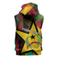 Personalized Happy Guinea-Bissau Sleeveless Zip Hoodie Independence Day - African Pride