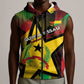Personalized Happy Guinea-Bissau Sleeveless Zip Hoodie Independence Day - African Pride