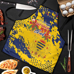 Chad Republic Day Apron Coat Of Arms - Grunge Style