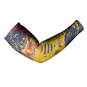 Personalized Chad Republic Day Arm Sleeves Coat Of Arms - Grunge Style