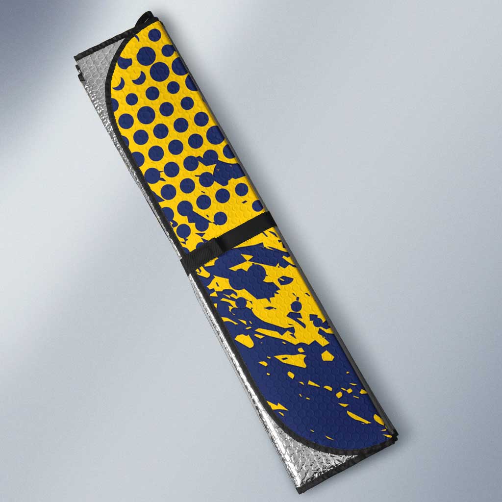 Chad Republic Day Auto Sun Shade Coat Of Arms - Grunge Style