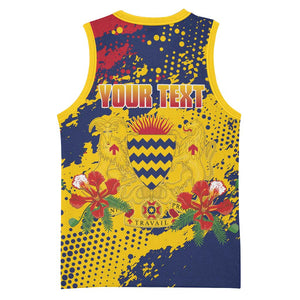 Afro TChad Personalized Basketball Jersey Happy Republic Day LT15