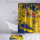 Chad Republic Day Bathroom Set Coat Of Arms - Grunge Style