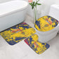 Chad Republic Day Bathroom Set Coat Of Arms - Grunge Style