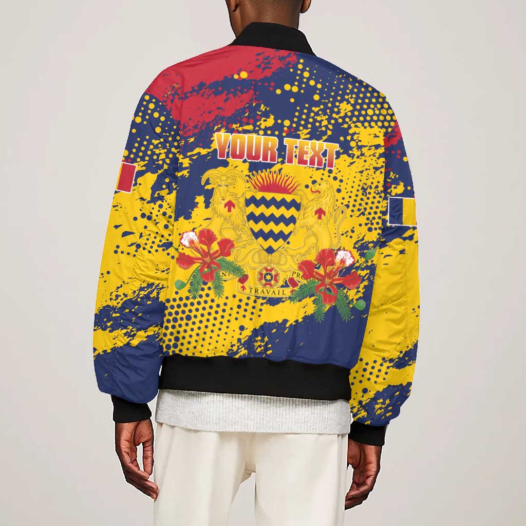 Afro TChad Personalized Bomber Jacket Happy Republic Day - African Pride