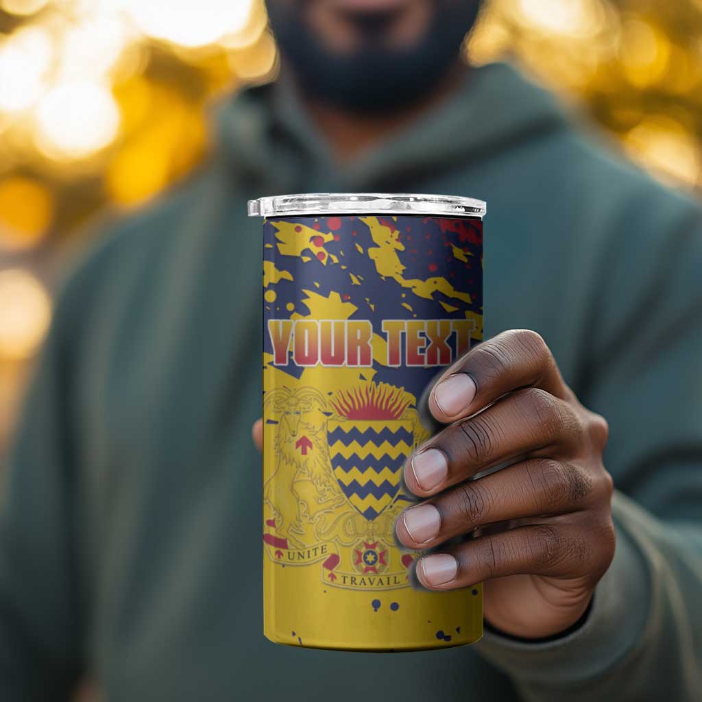 Afro TChad Personalized 4 in 1 Can Cooler Tumbler Happy Republic Day - African Pride