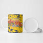 Personalized Chad Republic Day Ceramic Mug Coat Of Arms - Grunge Style