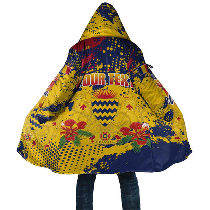 Personalized Chad Republic Day Cloak Coat Of Arms - Grunge Style