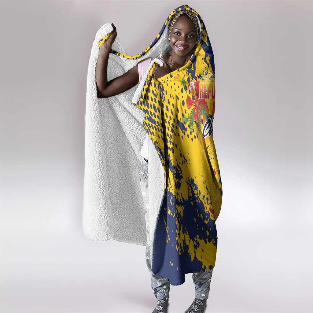 Afro TChad Hooded Blanket Happy Republic Day - African Pride