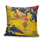 Chad Republic Day Pillow Cover Coat Of Arms - Grunge Style