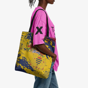 Chad Republic Day Tote Bag Coat Of Arms - Grunge Style