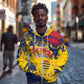 Afro TChad Personalized Zip Hoodie Happy Republic Day - African Pride
