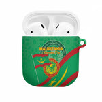 Mauritania Independence Day AirPods Case Coat Of Arms With Map