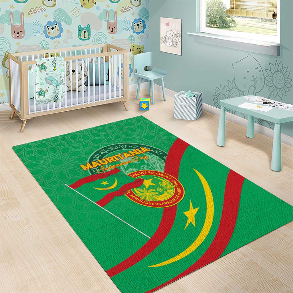 Mauritania Area Rug Happy Independence Day - African Pride