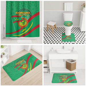Mauritania Independence Day Bathroom Set Coat Of Arms With Map