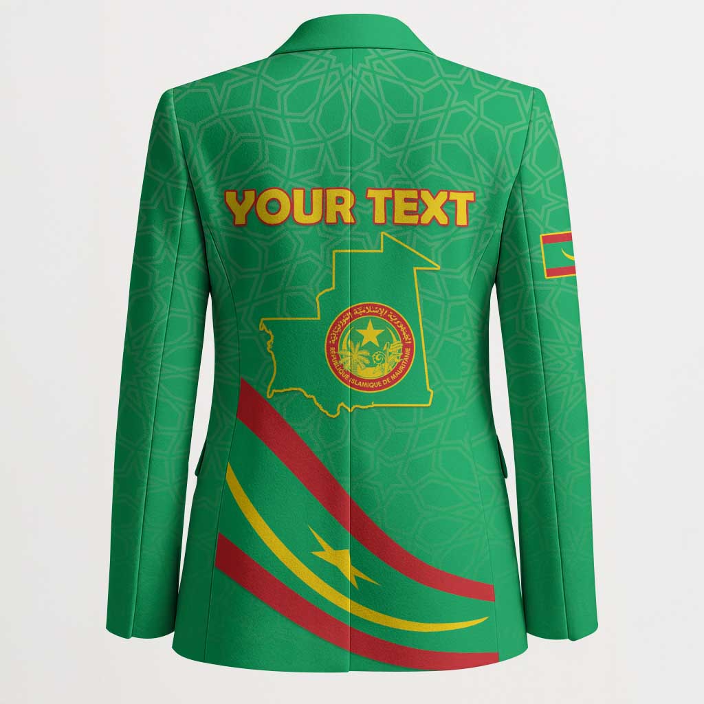 Personalized Mauritania Independence Day Blazer Coat Of Arms With Map