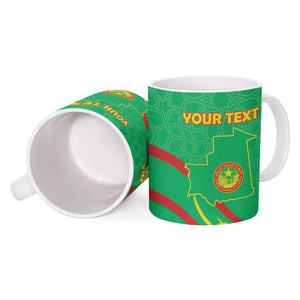 Personalized Mauritania Independence Day Ceramic Mug Coat Of Arms With Map