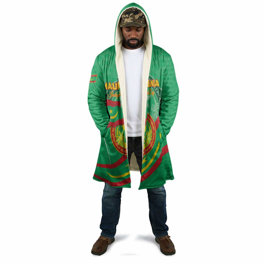 Personalized Mauritania Independence Day Cloak Coat Of Arms With Map