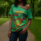 Personalized Mauritania Independence Day Cross Shoulder Shirt Coat Of Arms With Map
