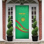 Personalized Mauritania Independence Day Door Cover Coat Of Arms With Map