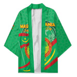 Personalized Mauritania Independence Day Kimono Coat Of Arms With Map