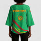 Personalized Mauritania Independence Day Kimono Sleeve Blouse Coat Of Arms With Map