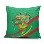 Mauritania Independence Day Pillow Cover Coat Of Arms With Map