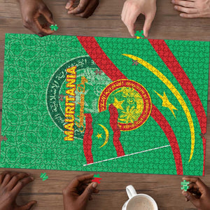 Mauritania Independence Day Puzzle Coat Of Arms With Map