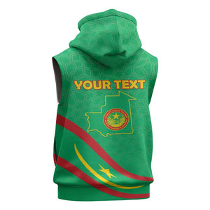 Mauritania Personalized Sleeveless Hoodie Happy Independence Day - African Pride
