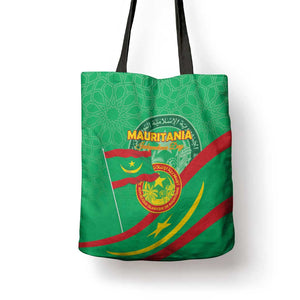 Mauritania Independence Day Tote Bag Coat Of Arms With Map