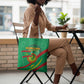 Mauritania Independence Day Tote Bag Coat Of Arms With Map