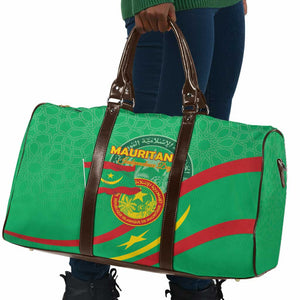 Mauritania Independence Day Travel Bag Coat Of Arms With Map