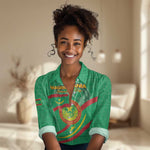 Mauritania Personalized Women Casual Shirt Happy Independence Day - African Pride