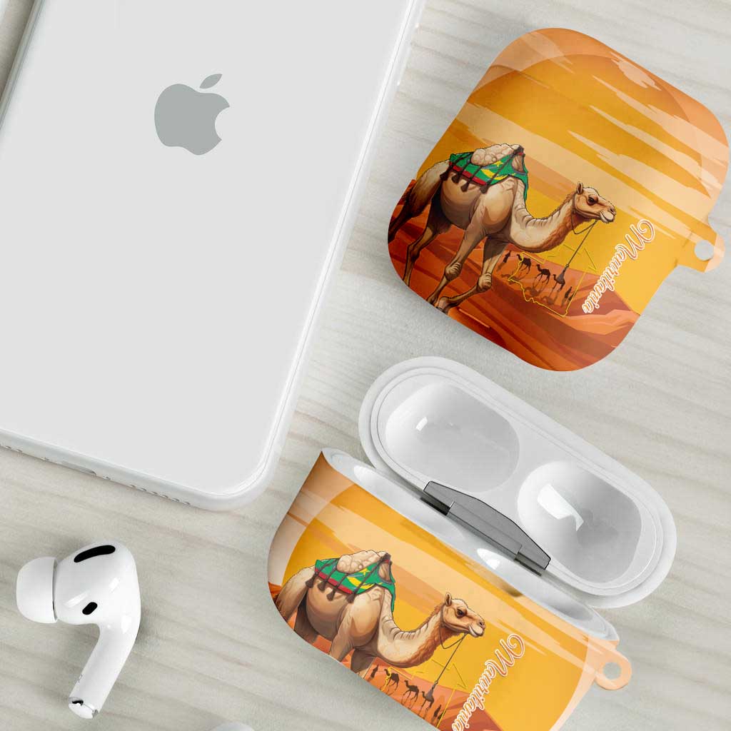 Mauritania Sahara AirPods Case Camel With Map