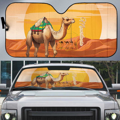 Mauritania Sahara Auto Sun Shade Camel With Map