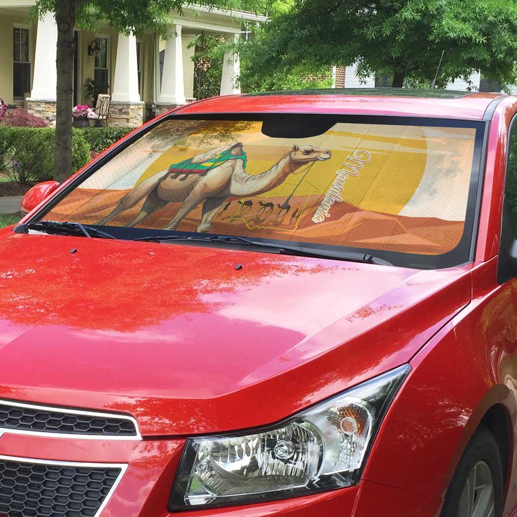 Mauritania Sahara Auto Sun Shade Camel With Map