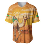 Mauritania Sahara Personalized Baseball Jersey Camel With Map - African Pride
