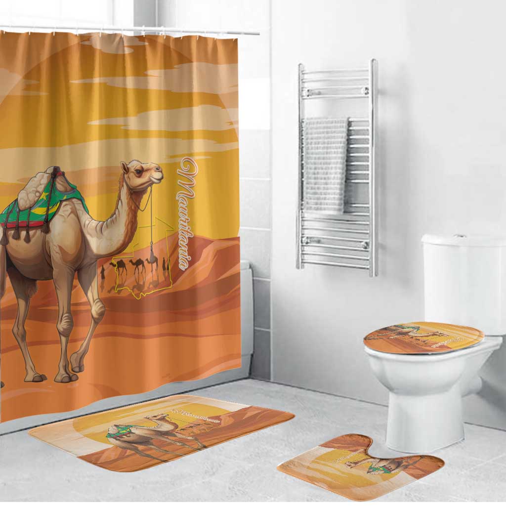 Mauritania Sahara Bathroom Set Camel With Map