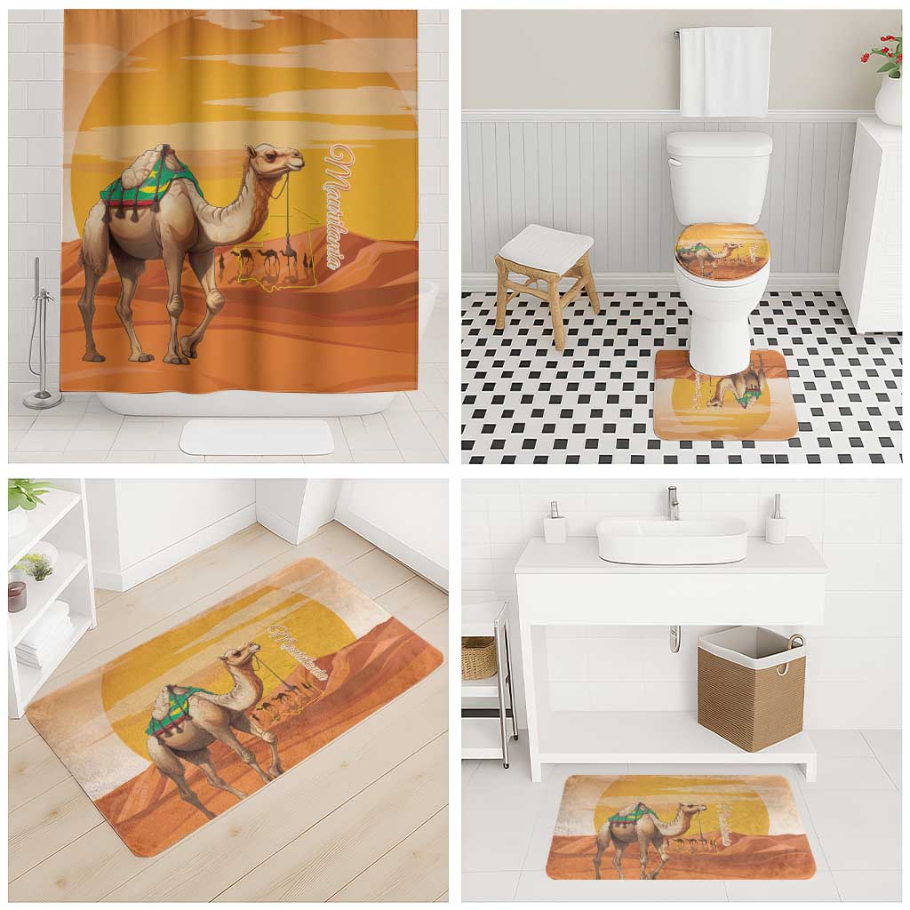 Mauritania Sahara Bathroom Set Camel With Map