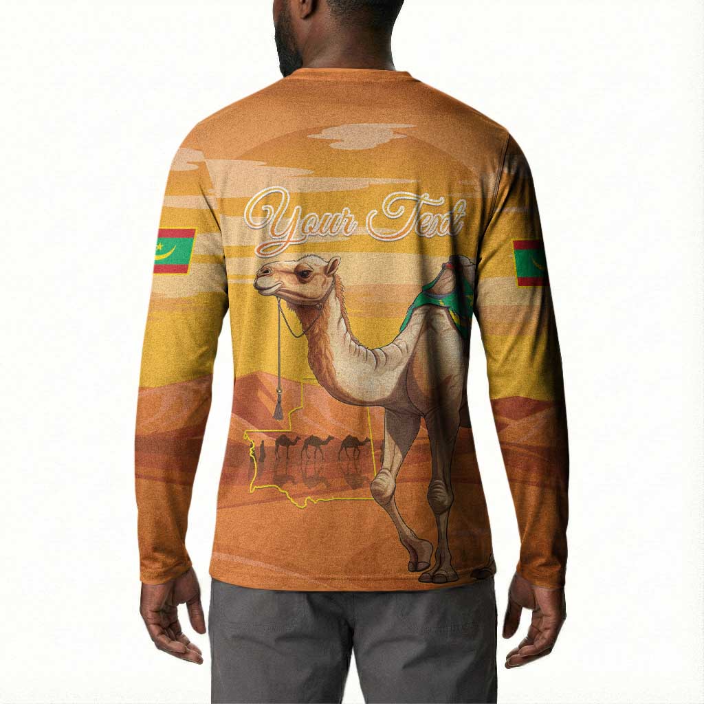 Personalized Mauritania Sahara Button Sweatshirt Camel With Map