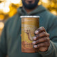 Mauritania Sahara Personalized 4 in 1 Can Cooler Tumbler Camel With Map - African Pride