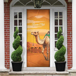 Personalized Mauritania Sahara Door Cover Camel With Map