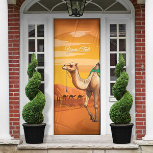 Personalized Mauritania Sahara Door Cover Camel With Map